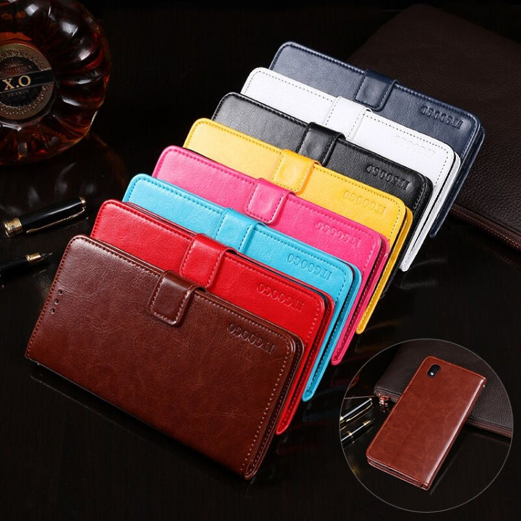 For Samsung Galaxy M01 Core idewei Crazy Horse Texture Horizontal Flip Leather Case with Holder & Card Slots & Wallet(White)