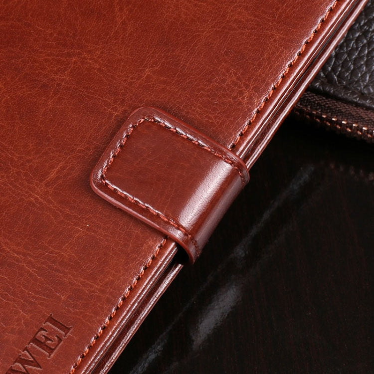 For Samsung Galaxy Note 20 5G idewei Crazy Horse Texture Horizontal Flip Leather Case with Holder & Card Slots & Wallet(Black)