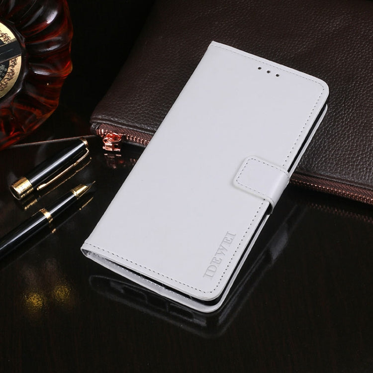 For Samsung Galaxy Note 20 5G idewei Crazy Horse Texture Horizontal Flip Leather Case with Holder & Card Slots & Wallet(White)