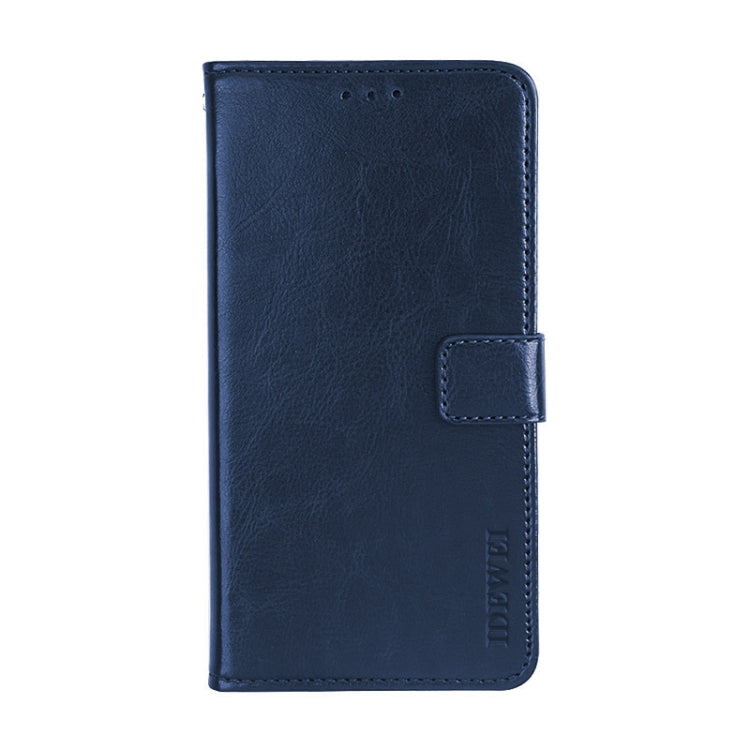 For Samsung Galaxy Note 20 Ultra idewei Crazy Horse Texture Horizontal Flip Leather Case with Holder & Card Slots & Wallet(Dark Blue)