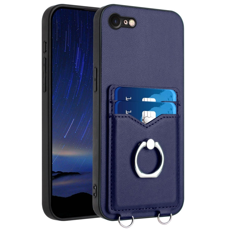 R20 Ring Card Holder Phone Case, For iPhone SE 2022 / SE 2020 / 8, For iPhone 13 Pro Max, For iPhone 13 Pro, For iPhone 13