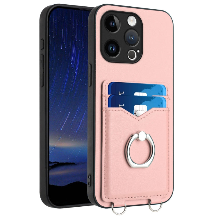 R20 Ring Card Holder Phone Case, For iPhone SE 2022 / SE 2020 / 8, For iPhone 13 Pro Max, For iPhone 13 Pro, For iPhone 13