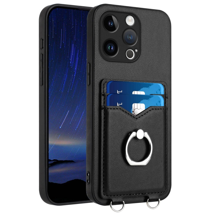 R20 Ring Card Holder Phone Case, For iPhone SE 2022 / SE 2020 / 8, For iPhone 13 Pro Max, For iPhone 13 Pro, For iPhone 13