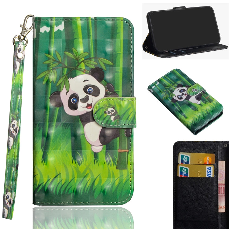 3D Painting Pattern Horizontal Flip TPU + PU Leather Case with Holder & Card Slots & Wallet, For Huawei Honor 9A, For Motorola G8 Power Lite