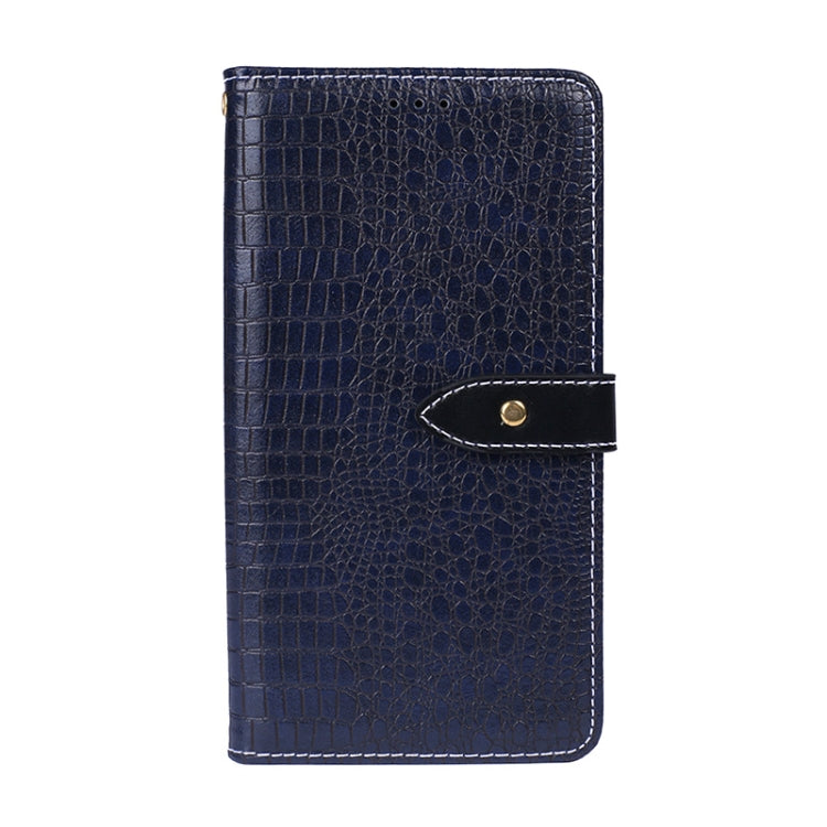 For Samsung Galaxy Note20 Ultra idewei Crocodile Texture Horizontal Flip Leather Case with Holder & Card Slots & Wallet(Dark Blue)