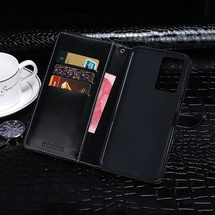 For Samsung Galaxy Note20 Ultra idewei Crocodile Texture Horizontal Flip Leather Case with Holder & Card Slots & Wallet(Dark Blue)