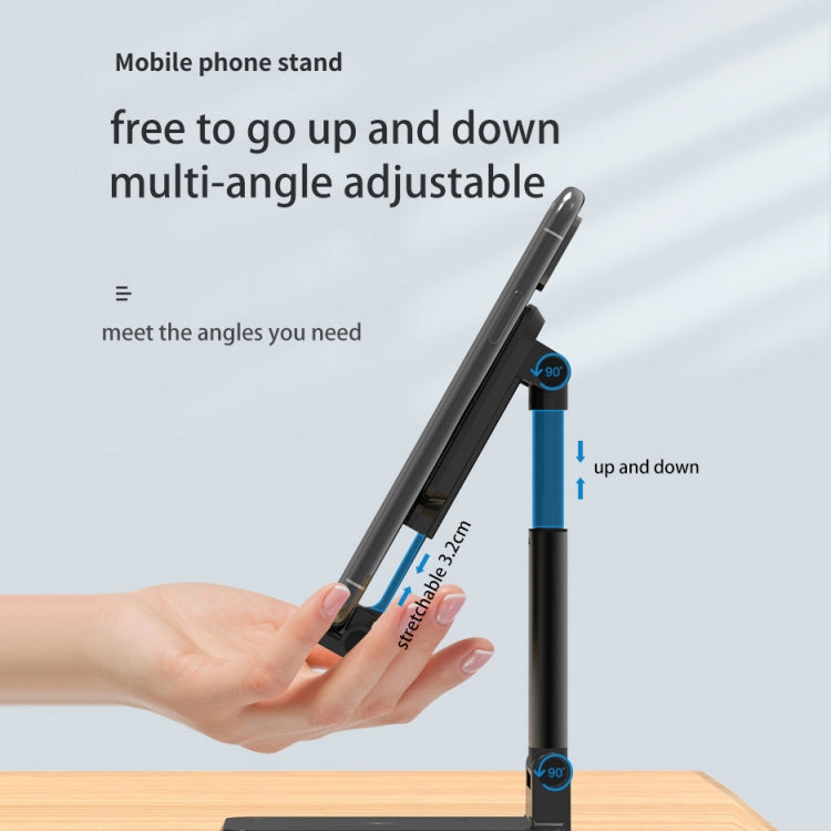 T6 2 in 1 Portable Folding Stand Wireless Charging, Single Charge, Double Charge