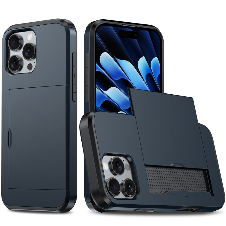 Shockproof Armor Phone Case with Card Slot, For iPhone 16
