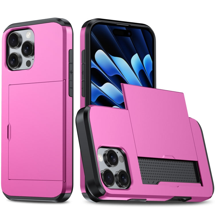 Shockproof Armor Phone Case with Card Slot, For iPhone 16