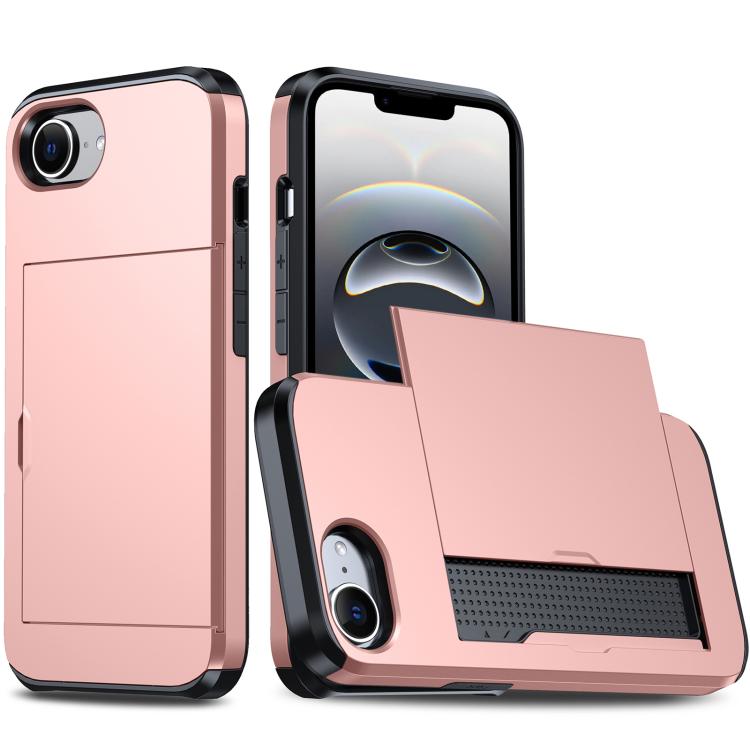 Shockproof Armor Phone Case with Card Slot, For iPhone 18 Pro Max, For iPhone 17e / 16e