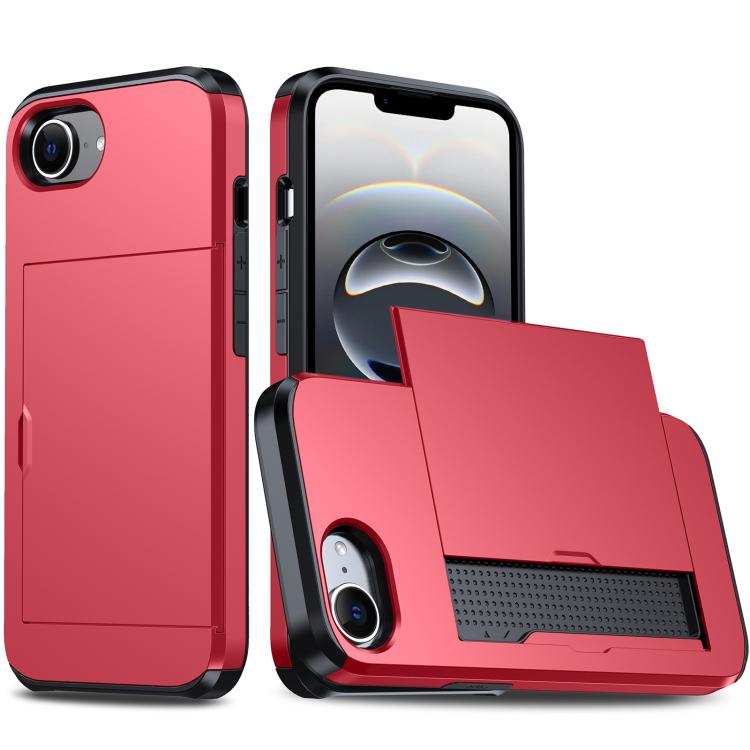 Shockproof Armor Phone Case with Card Slot, For iPhone 18 Pro Max, For iPhone 17e / 16e