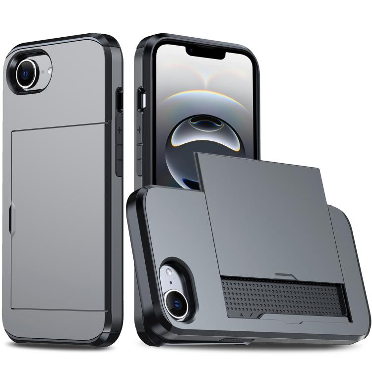 Shockproof Armor Phone Case with Card Slot, For iPhone 18 Pro Max, For iPhone 17e / 16e