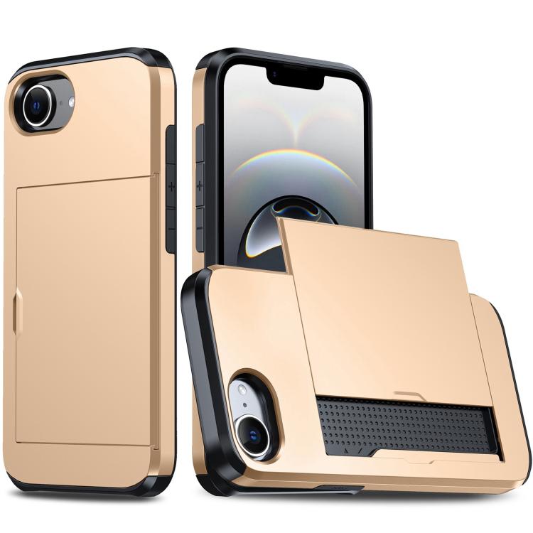 Shockproof Armor Phone Case with Card Slot, For iPhone 18 Pro Max, For iPhone 17e / 16e
