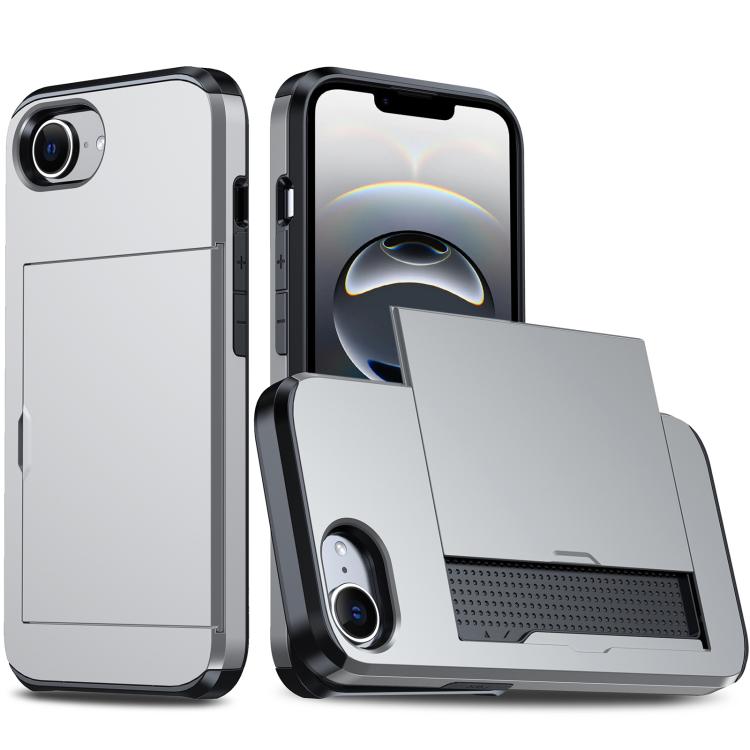 Shockproof Armor Phone Case with Card Slot, For iPhone 18 Pro Max, For iPhone 17e / 16e