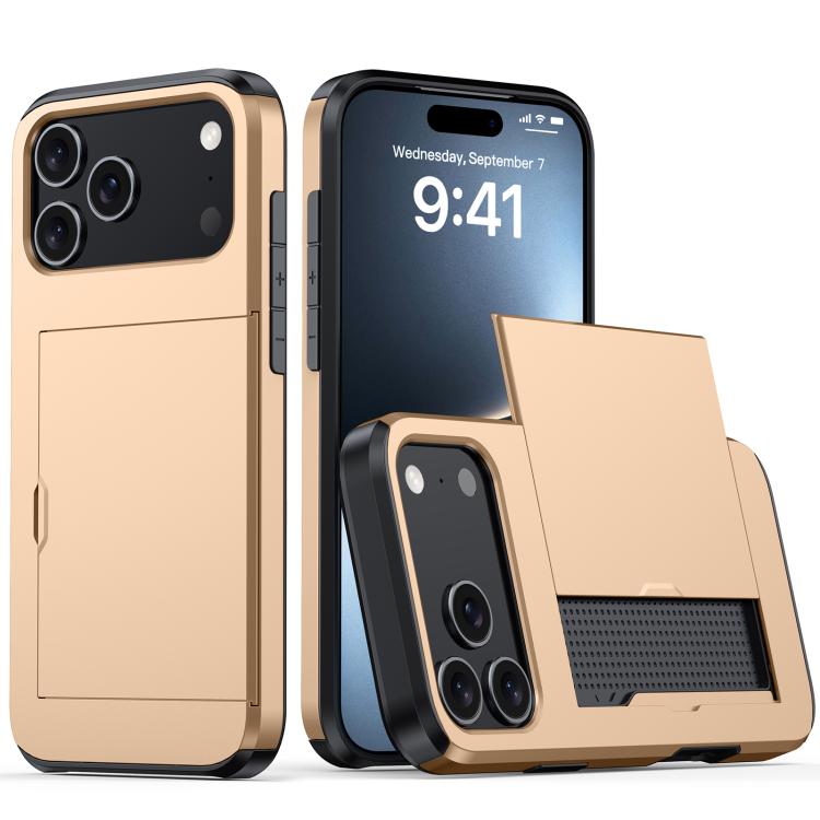 Shockproof Armor Phone Case with Card Slot, For iPhone Air, For iPhone 16 Pro Max