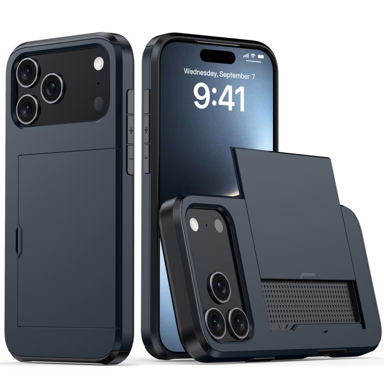Shockproof Armor Phone Case with Card Slot, For iPhone Air, For iPhone 16 Pro Max