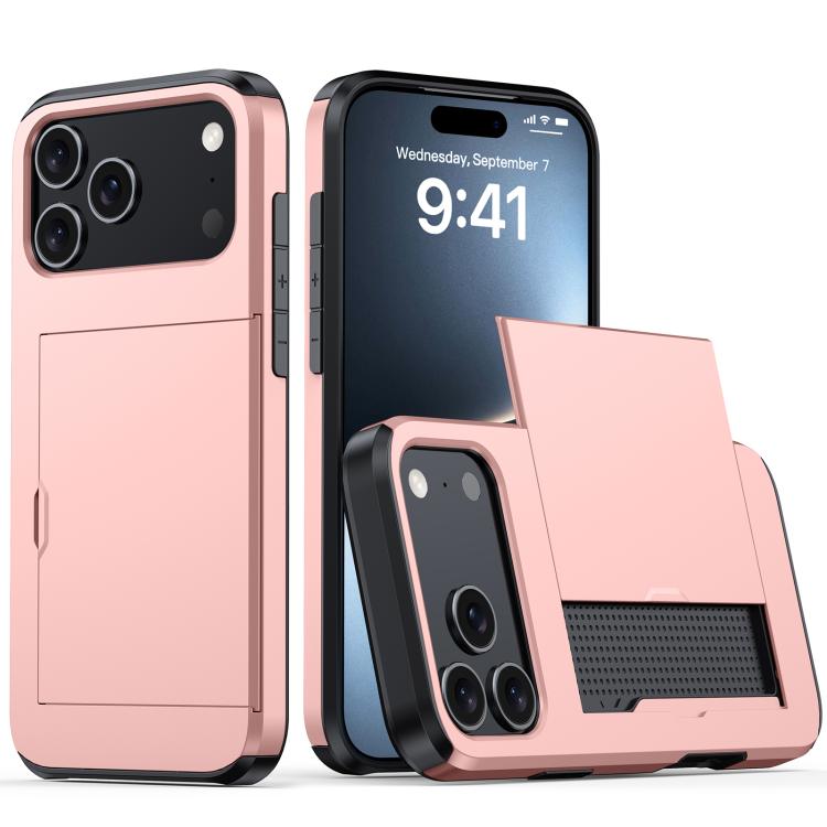 Shockproof Armor Phone Case with Card Slot, For iPhone Air, For iPhone 16 Pro Max