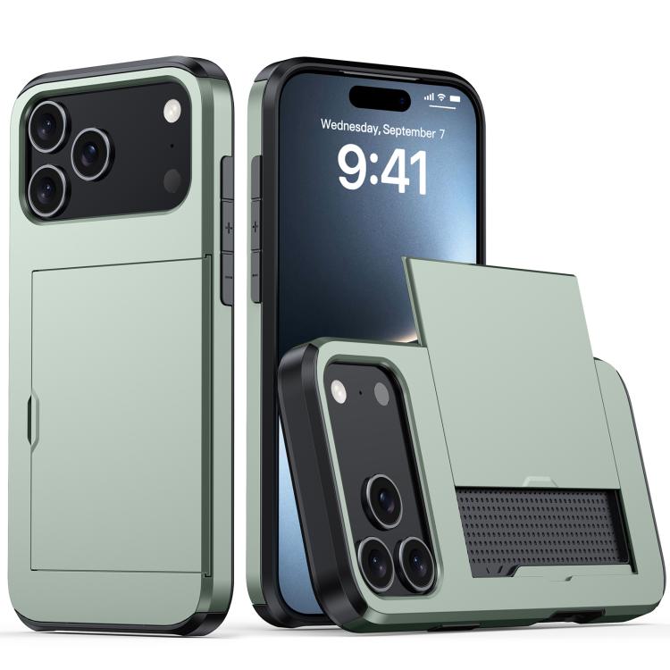 Shockproof Armor Phone Case with Card Slot, For iPhone Air, For iPhone 16 Pro Max