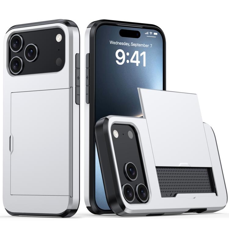 Shockproof Armor Phone Case with Card Slot, For iPhone Air, For iPhone 16 Pro Max