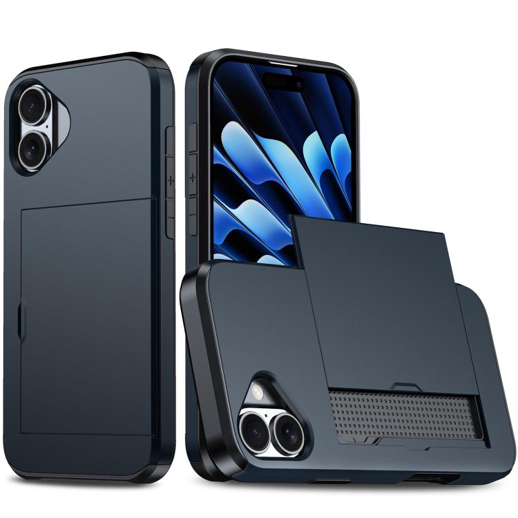 Shockproof Armor Phone Case with Card Slot, For iPhone 17, For iPhone Air
