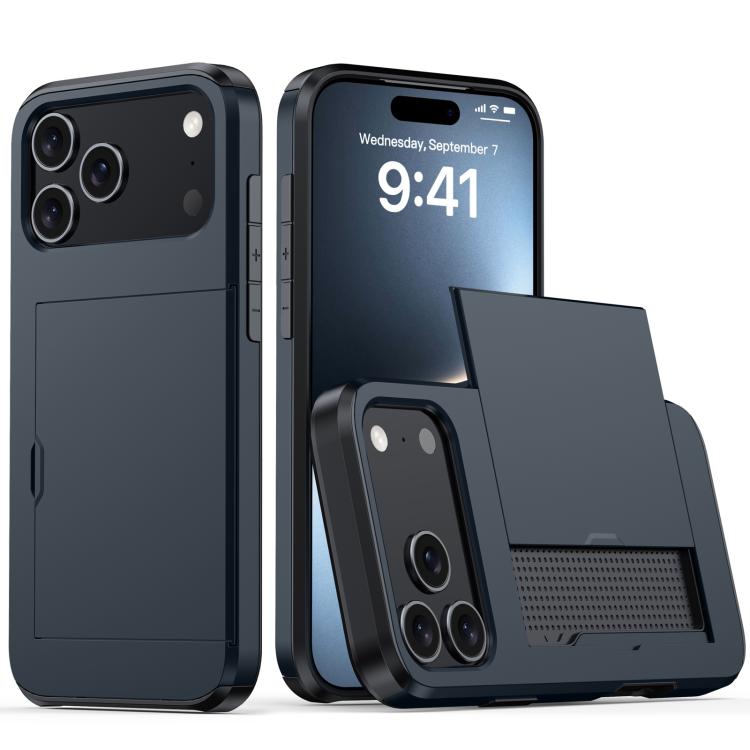 Shockproof Armor Phone Case with Card Slot, For iPhone 18 Pro Max, For iPhone 17e / 16e