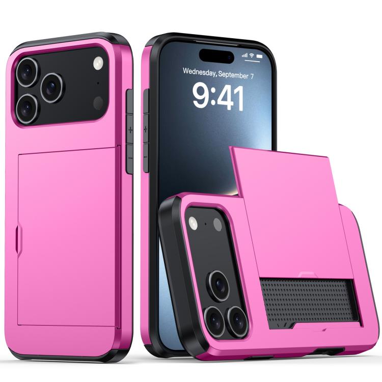 Shockproof Armor Phone Case with Card Slot, For iPhone 18 Pro Max, For iPhone 17e / 16e