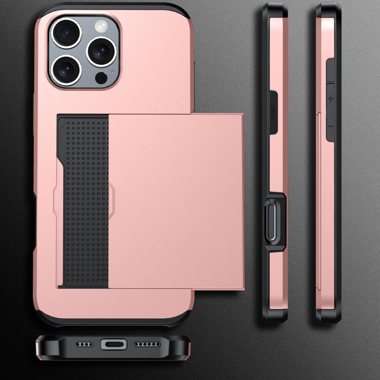 Shockproof Armor Phone Case with Card Slot, For iPhone 18 Pro Max, For iPhone 17e / 16e