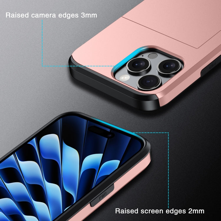 Shockproof Armor Phone Case with Card Slot, For iPhone 18, For iPhone 18 Pro