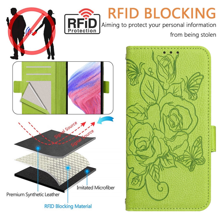 Embossed Rose RFID Anti-theft Leather Phone Case, For iPhone 11 Pro Max, For iPhone 11, For iPhone 11 Pro, For iPhone XS / X