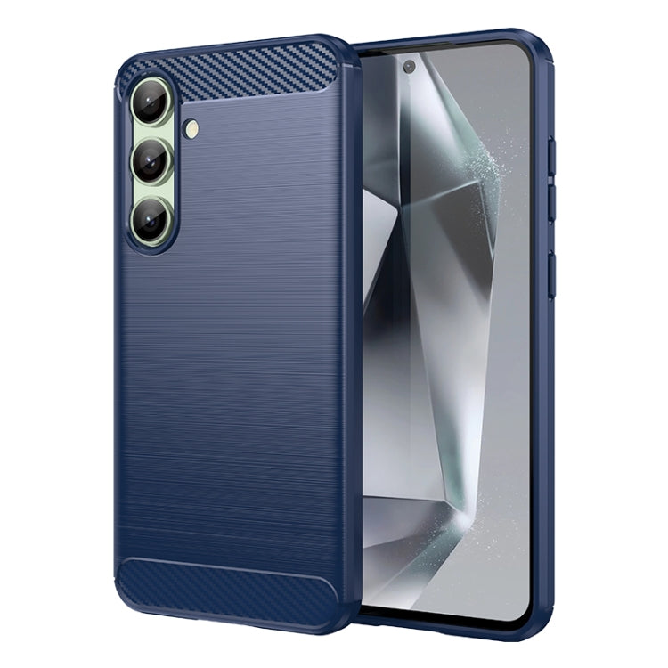 Carbon Fiber Brushed Texture TPU Phone Case, For Samsung Galaxy S24 FE 5G
