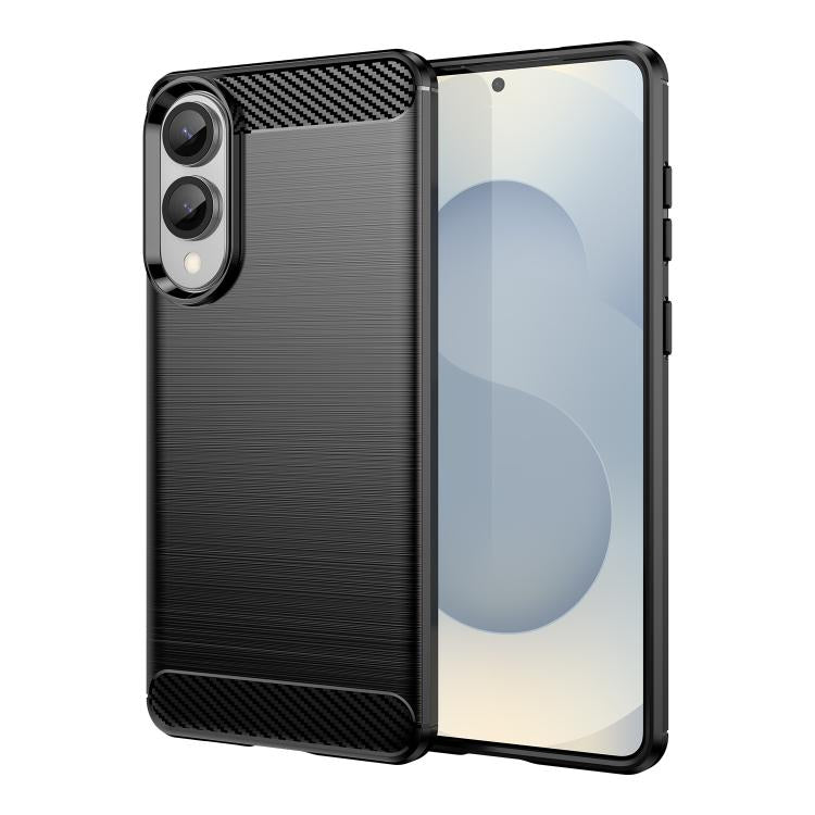 Carbon Fiber Brushed Texture TPU Phone Case, For Samsung Galaxy S26+ 5G, For Samsung Galaxy S26 Edge 5G, For Samsung Galaxy S26 Ultra 5G, For Samsung Galaxy S25 FE 5G, For Samsung Galaxy S25 Edge 5G, For Samsung Galaxy S25 5G, For Samsung Galaxy S25+ 5...