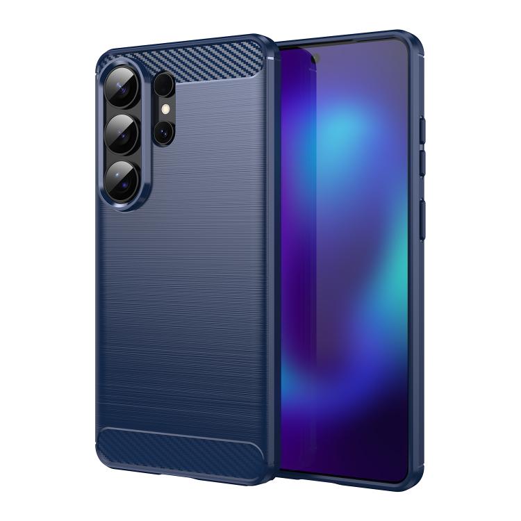 Carbon Fiber Brushed Texture TPU Phone Case, For Samsung Galaxy S26+ 5G, For Samsung Galaxy S26 Edge 5G, For Samsung Galaxy S26 Ultra 5G, For Samsung Galaxy S25 FE 5G, For Samsung Galaxy S25 Edge 5G, For Samsung Galaxy S25 5G, For Samsung Galaxy S25+ 5...