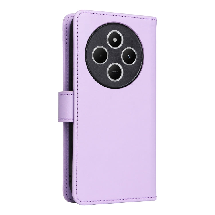 For Redmi 14C 4G BETOPNICE BN-005 2 in 1 Detachable Imitate Genuine Leather Phone Case(Light Purple)