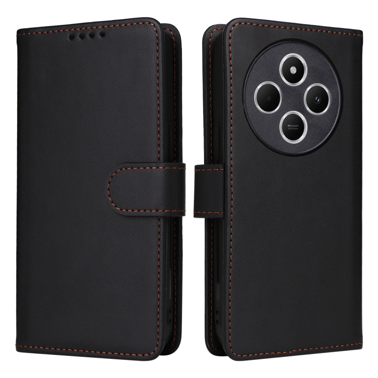 For Redmi 14C 4G BETOPNICE BN-005 2 in 1 Detachable Imitate Genuine Leather Phone Case(Black)