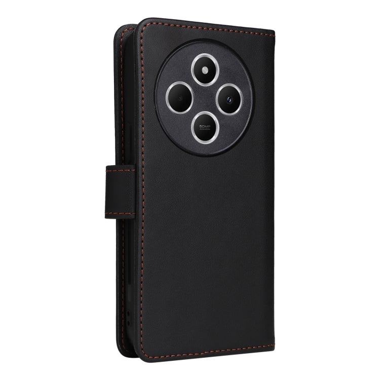 For Redmi 14C 4G BETOPNICE BN-005 2 in 1 Detachable Imitate Genuine Leather Phone Case(Black)