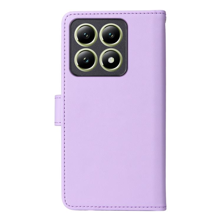 For Xiaomi 14T BETOPNICE BN-005 2 in 1 Detachable Imitate Genuine Leather Phone Case(Light Purple)