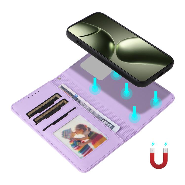 For Xiaomi 14T BETOPNICE BN-005 2 in 1 Detachable Imitate Genuine Leather Phone Case(Light Purple)