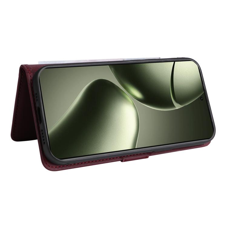 For Xiaomi 14T BETOPNICE BN-005 2 in 1 Detachable Imitate Genuine Leather Phone Case(Wine Red)