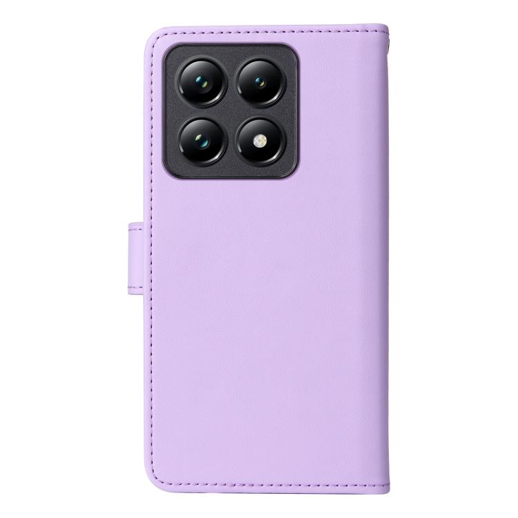 For Xiaomi 14T Pro BETOPNICE BN-005 2 in 1 Detachable Imitate Genuine Leather Phone Case(Light Purple)