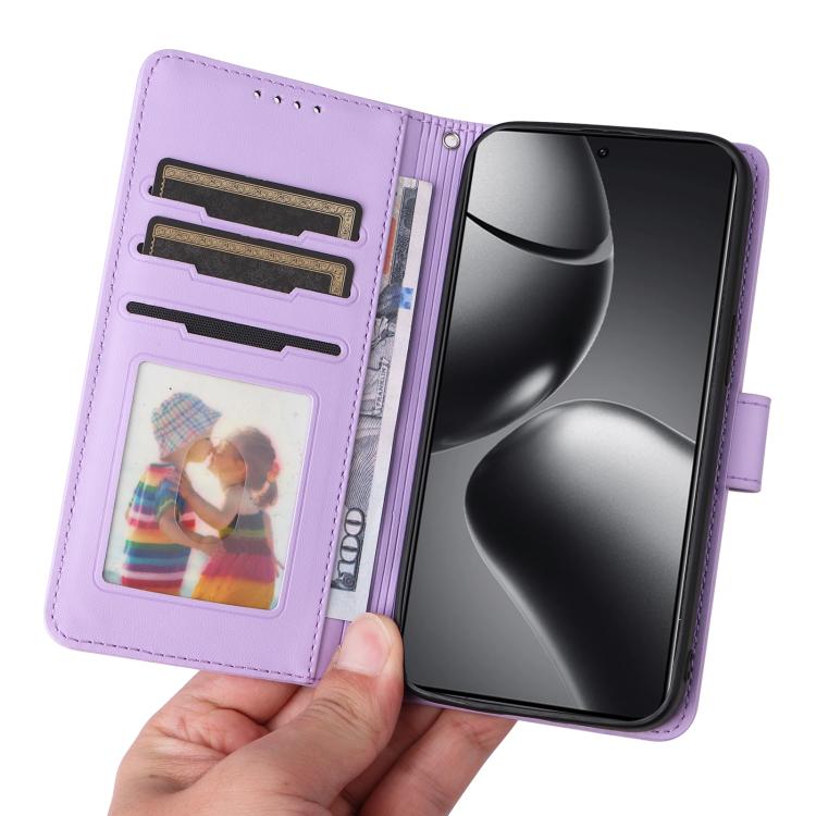 For Xiaomi 14T Pro BETOPNICE BN-005 2 in 1 Detachable Imitate Genuine Leather Phone Case(Light Purple)