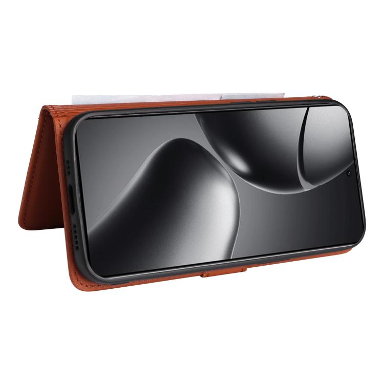 For Xiaomi 14T Pro BETOPNICE BN-005 2 in 1 Detachable Imitate Genuine Leather Phone Case(Brown)