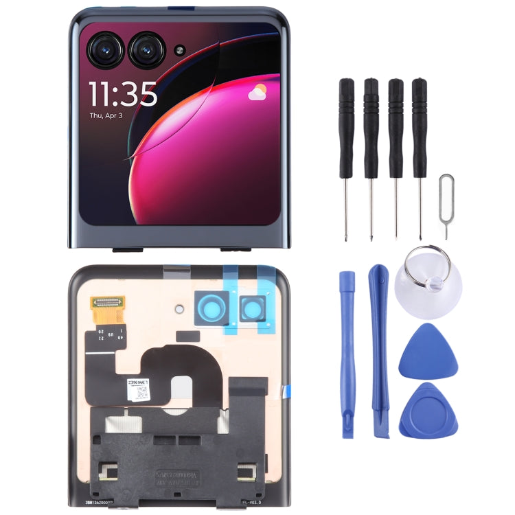 Original LCD Secondary Screen with Digitizer Full Assembly, For Motorola Razr 50 Ultra, For Motorola Razr 40 Ultra/Razr+ 2023