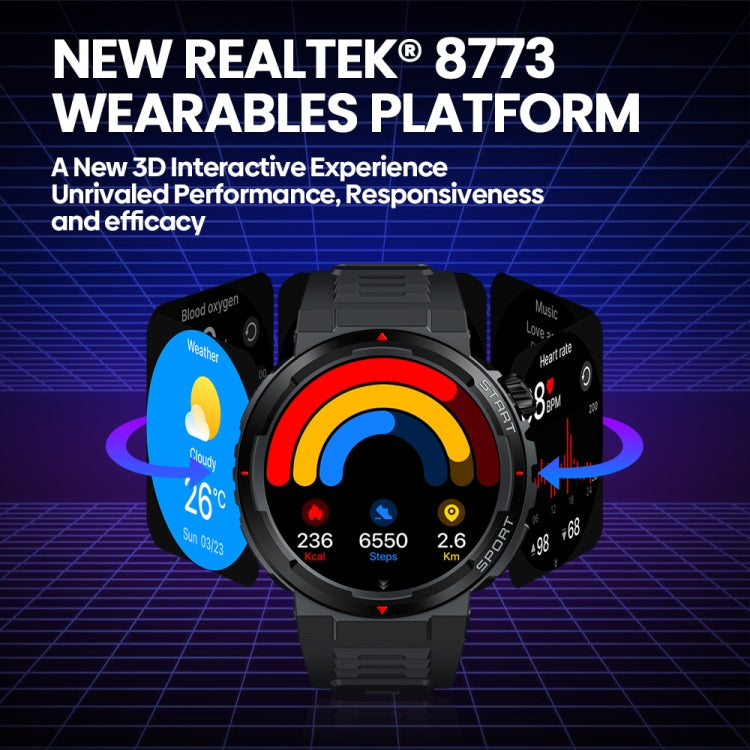 Zeblaze Ares 3 Plus 1.43 inch Fitness & Wellness Smart Watch Supports 24H Health Monitoring
