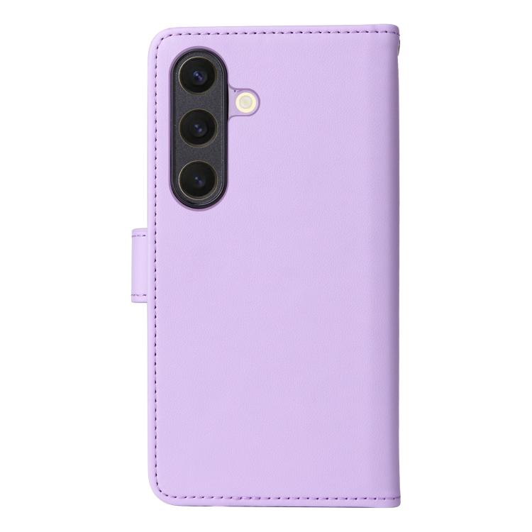 For Galaxy S25 5G BETOPNICE BN-005 2 in 1 Detachable Imitate Genuine Leather Phone Case(Light Purple)