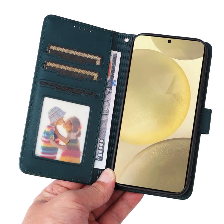For Galaxy S25 5G BETOPNICE BN-005 2 in 1 Detachable Imitate Genuine Leather Phone Case(Blue)