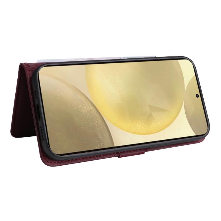 For Galaxy S25 5G BETOPNICE BN-005 2 in 1 Detachable Imitate Genuine Leather Phone Case(Wine Red)