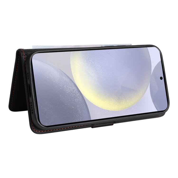 For Galaxy S25+ 5G BETOPNICE BN-005 2 in 1 Detachable Imitate Genuine Leather Phone Case(Black)