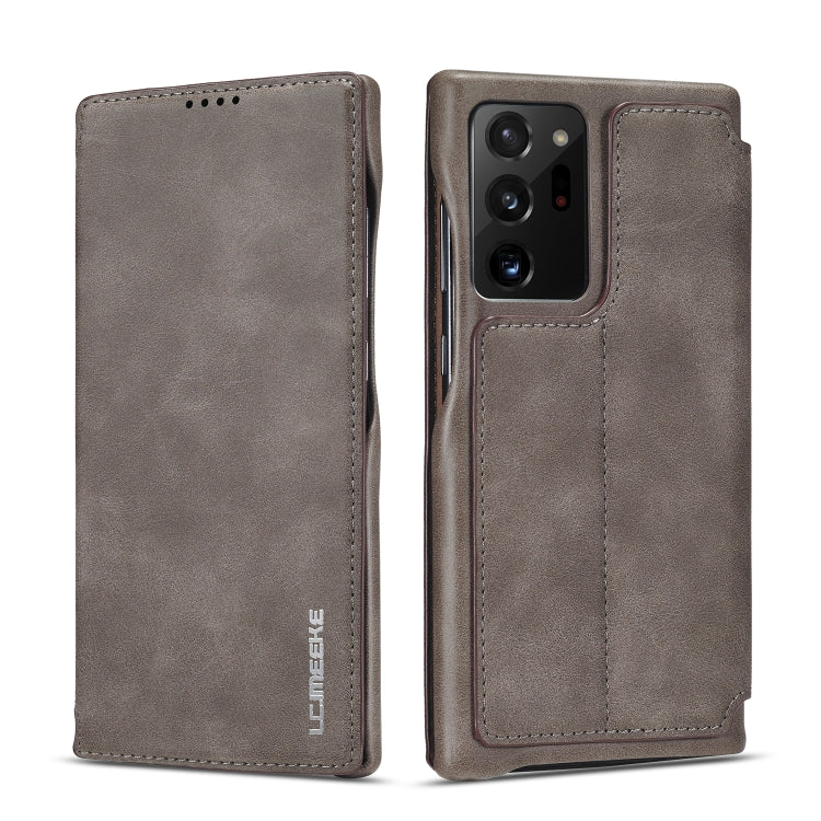 LC.IMEEKE Hon Ancient Series Horizontal Flip Leather Case with Holder & Card Slot, For Samsung Galaxy Note20 Ultra