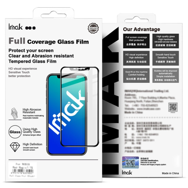 For Honor Play 9T 5G imak 9H Surface Hardness Full Screen Tempered Glass Film Pro+ Series