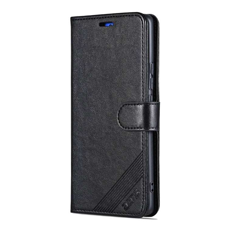 For Redmi K80 Pro AZNS Sheepskin Texture Flip Leather Phone Case(Black)